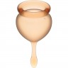 Набор менструальных чаш, 2шт SATISFYER FEEL GOOD MENSTRUAL CUP ORANGE J1763-7