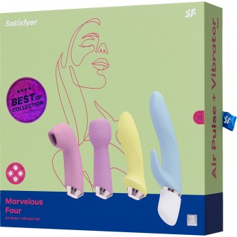 Набор вибраторов SATISFYER Marvelous Four, силикон, ассорти