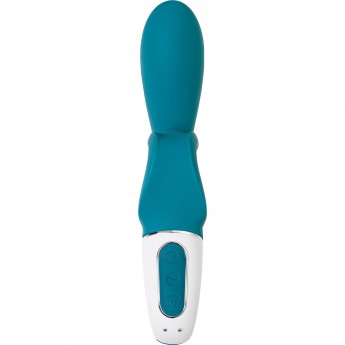 Нереалистичный вибратор SATISFYER Hug me, силикон, синий