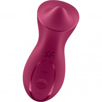 Вибратор с движущимся шариком SATISFYER EXCITERRR силикон бордовый